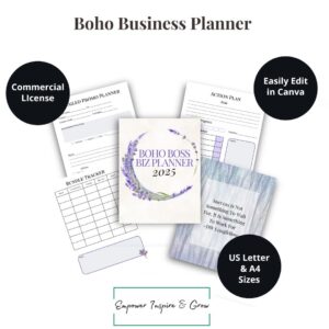 boho planner pages